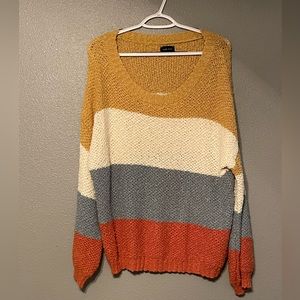 Multicolored Pullover Sweater